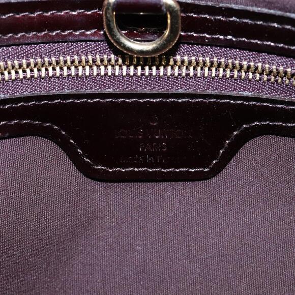 LOUIS VUITTON Monogram Vernis Wilshire PM Hand Bag Amarante M93641 - Picture 10 of 16